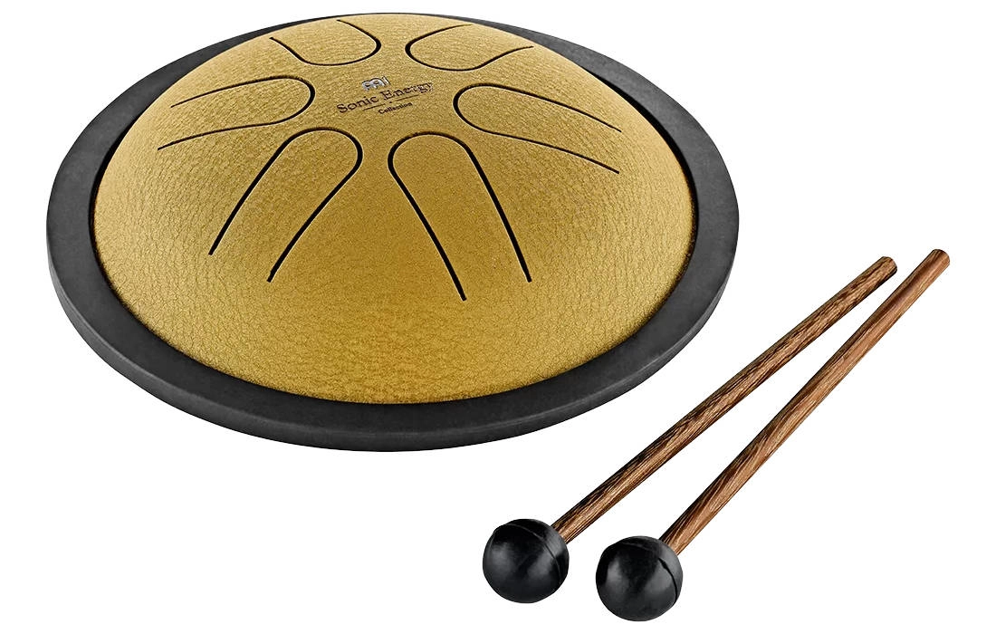 Mini Steel Tongue Drum - B-Major - Gold