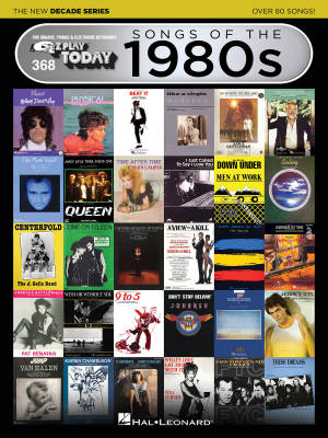 Hal Leonard - Songs of the 1980s (The New Decade Series):  E-Z Play Today Volume 368 - Electronic Keyboard - Book