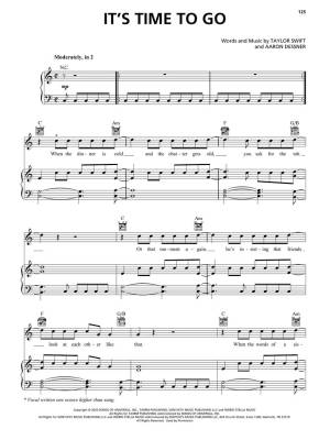 Taylor Swift: Evermore - Piano/Voix/Guitare - Livre
