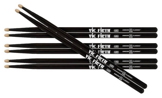 5A American Classic (Hickory/Wood Tip), 3+1 Pack - Black