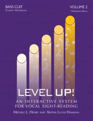 GIA Publications - Level Up: An Interactive System for Vocal Sight-Reading, Volume 2: Bass Clef (Student Workbook) - Book