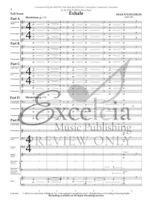 Exhale - O\'Loughlin - Concert Band (Flexcel) - Gr. 3.5