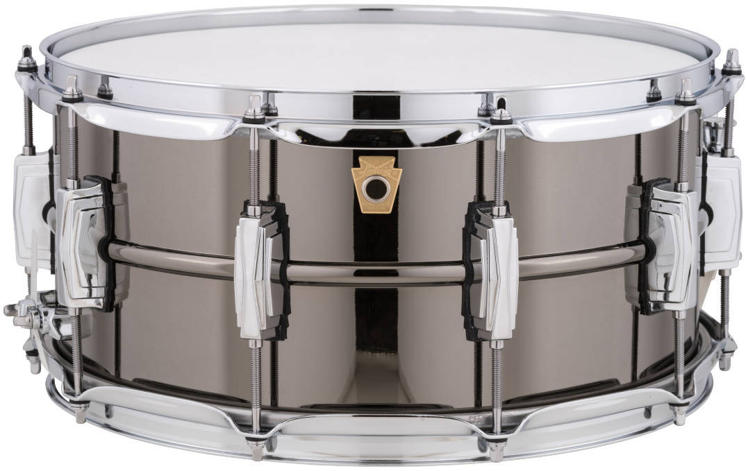 Long　Snare　Brass　6.5x14''　Black　Drums　Lugs　McQuade　Drum,　Beauty　Ludwig　10