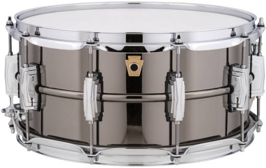 Ludwig Drums - Black Beauty Brass Snare Drum, 10 Lugs - 6.5x14