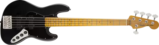 Modern Player Jazz V Satin Bass - Maple Fretboard - Black