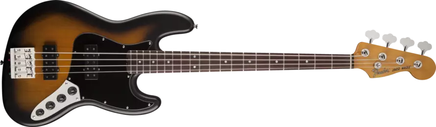Modern Player Jazz Satin Bass - Rosewood Fretboard - 2 Colour Sunburst