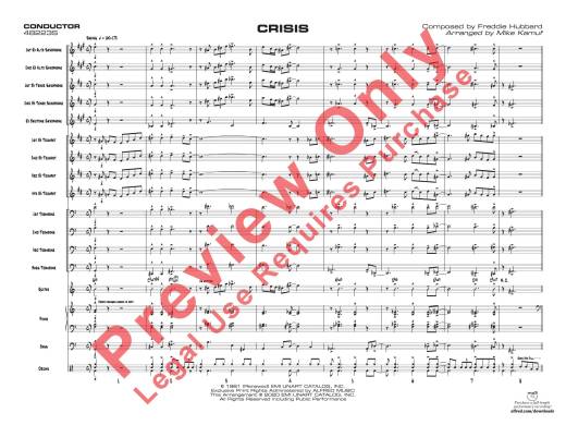 Crisis - Hubbard/Kamuf - Jazz Ensemble - Gr. 3.5