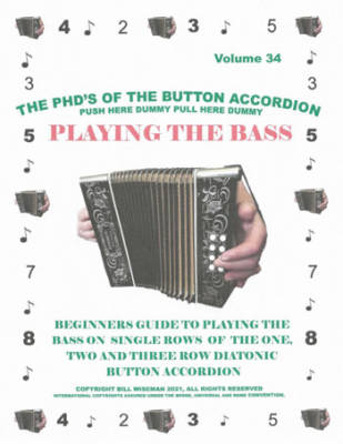 Uncle Billy - Playing The Bass - Wiseman - Accordian - Book