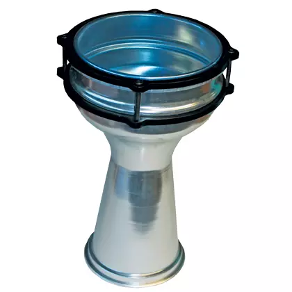 7 x 13- inch Aluminum Darbuka - Silver Finish
