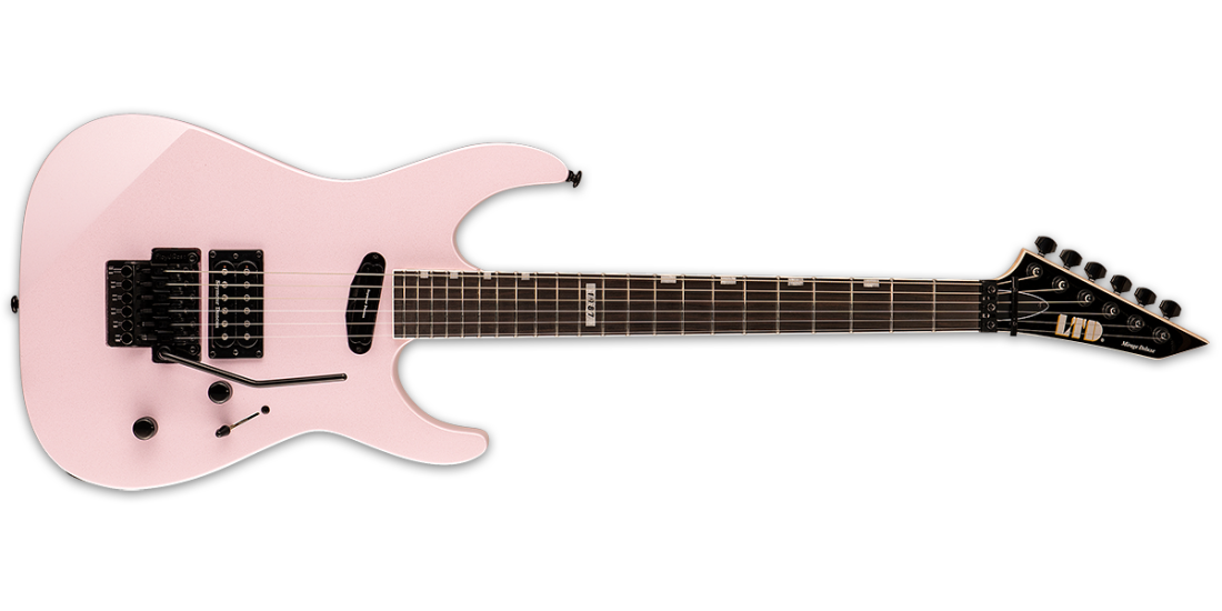 ESP 6 String LTD Mirage Deluxe´87 Electric Guitar， Pearl Pink