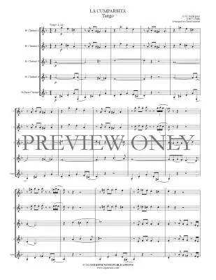 La Cumparsita, Tango - Rodriguez/Marlatt - Clarinet Quintet - Gr. Medium-Difficult