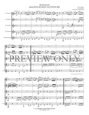 Romanze (from Eine Kleine Nachtmusik) - Mozart/Marlatt - Clarinet Quintet - Gr. Medium