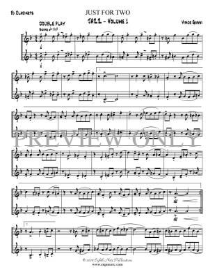 Just for 2 Jazz, Volume 1 - Gassi - Clarinet Duet - Gr. Medium