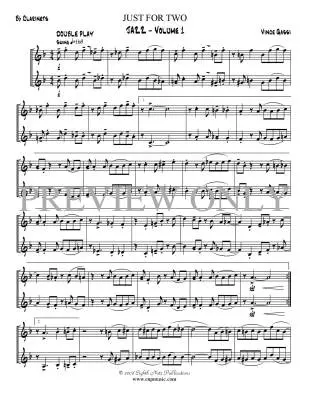 Just for 2 Jazz, Volume 1 - Gassi - Clarinet Duet - Gr. Medium