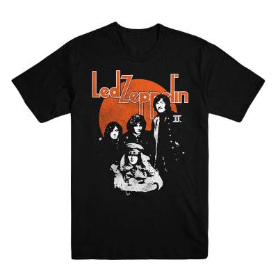 Promuco - Led Zeppelin II Orange Circle Black T-Shirt