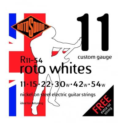 Rotosound - Roto Whites 11-54 Nickel Electric Strings