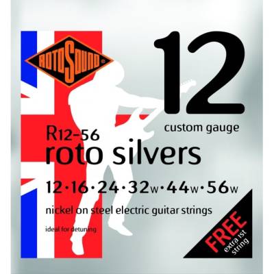 Roto Silvers 12-56 Nickel Electric Strings