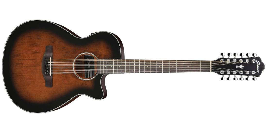 AEG5012 12-String Acoustic/Electric Guitar - Dark Violin Sunburst