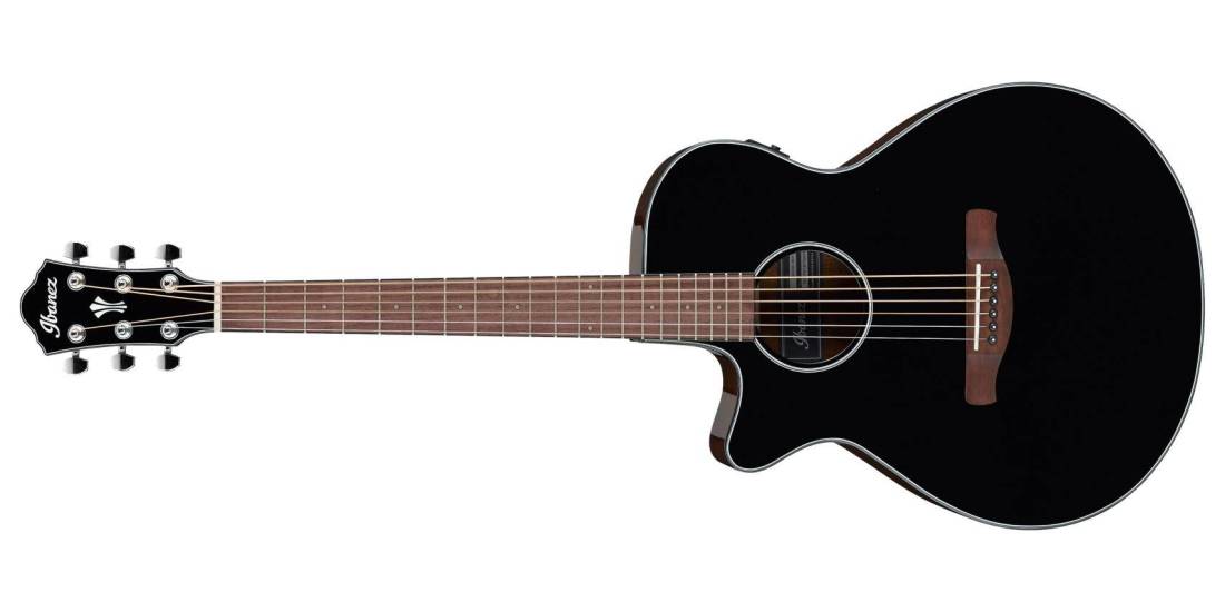 AEG50L Acoustic/Electric Guitar, Left-Handed - Black High Gloss