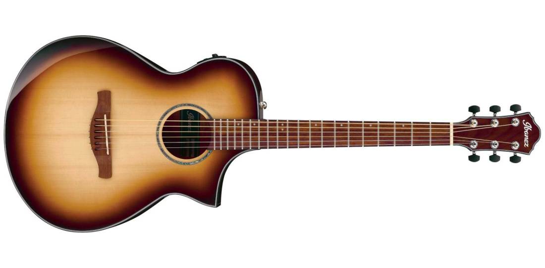 AEWC300 Acoustic/Electric Guitar - Natural Browned Burst High Gloss
