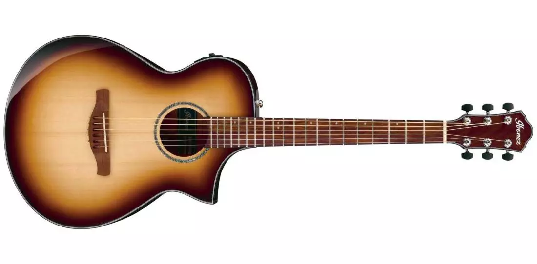 AEWC300 Acoustic/Electric Guitar - Natural Browned Burst High Gloss