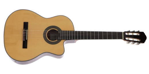 Classical Cutaway Acoustic/Electric Guitar with Gigbag - 4/4 - Natural
