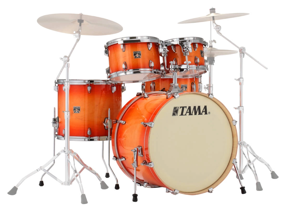 Superstar Classic 5-Piece Shell Pack (20,10,12,14,SD) - Tangerine Lacquer Burst