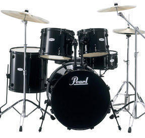 Forum 5-Piece Drum Kit with Cymbals & Hardware - Black