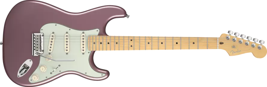 Strat American Deluxe - Manche en rable - Burgundy Mist Metallic