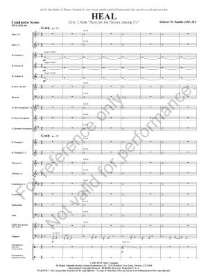 Heal (Mvt. 2 from \'\'Suite for the Heroes Among Us\'\') - Smith - Concert Band - Gr. 4