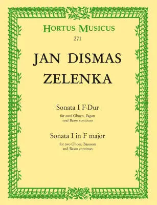 Baerenreiter Verlag - Sonata I for Two Oboes, Bassoon and Basso Continuo in F Major Zwv 181,1 - Zelenka - Performance Score, Set of Parts