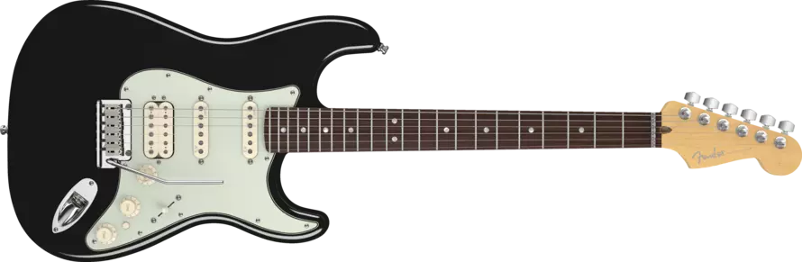 American Deluxe HSS Stratocaster - Rosewood Fretboard - Black