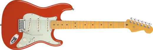 American Deluxe Strat - Maple V Neck in Fiesta Red