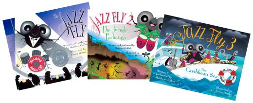 Tortuga Press - The Jazz Fly: 3 Book Set - Gollub/Hanke - Classroom - 3 Books/CDs/Audio Online