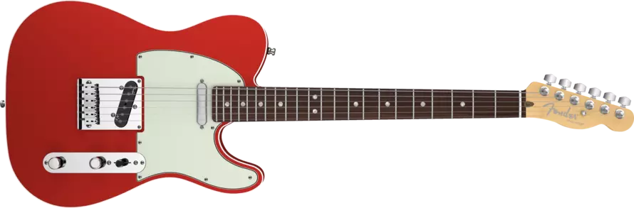 American Deluxe Tele - Rosewood Neck in Candy Apple Red