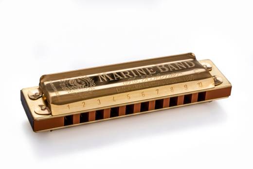 125th Anniversary Gold Plated Marine Band Harmonica