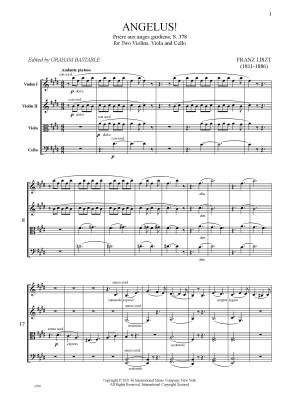 Angelus! Priere aux anges gardiens, S. 378 - Liszt/Bastable - String Quartet