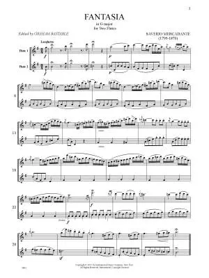 Fantasia in G major - Mercadante/Bastable - Flute Duet