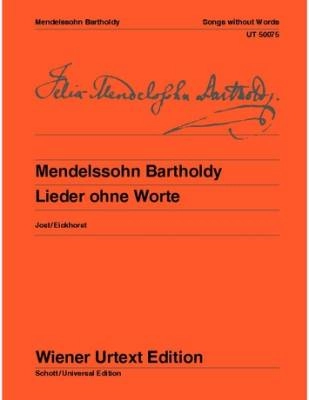 Wiener Urtext Edition - Songs without words - Mendelssohn - Piano - Book