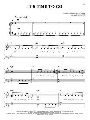 Taylor Swift: Evermore - Easy Piano - Book