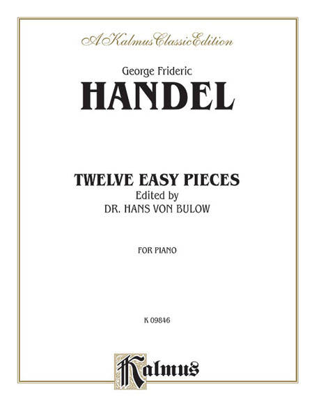 Twelve Easy Pieces - Handel/Bulow - Piano - Book