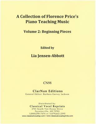 Classical Vocal Reprints - A Collection of Florence Prices Piano Teaching Music Volume 2: Beginning Pieces - Piano - Book
