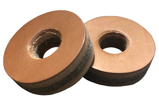 Tackle Instrument Supply Co. - Rondelles de cymbale en cuir et feutre - Lot de 2
