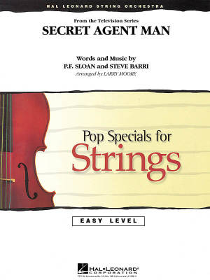 Hal Leonard - Secret Agent Man - Barri/Sloan/Moore - Orchestre  cordes - Niveau 2-3