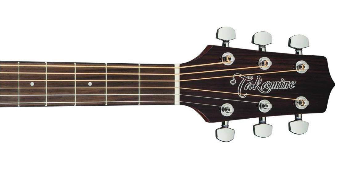 Takamine Dreadnought Acoustic/Electric Cutaway Guitar Natural Long