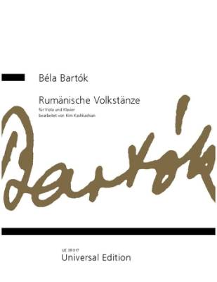 Universal Edition - Romanian Folk Dances - Bartok/Kashkashian - Viola/Piano - Book