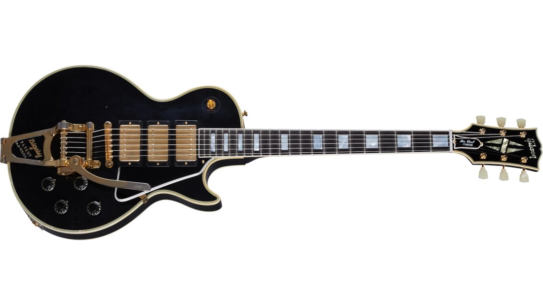 Murphy Lab Lite Aged \'57 Les Paul Custom 3-Pickup w/Gold Bigsby - Ebony