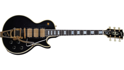 Gibson Custom Shop - Murphy Lab Lite Aged 57 Les Paul Custom 3-Pickup w/Gold Bigsby - Ebony