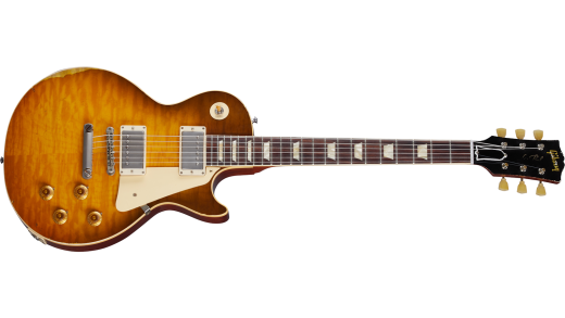 Gibson Custom Shop - Guitare Les Paul Standard 59 Murphy Lab Heavy Aged - Green Lemon Burst