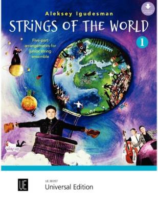 Universal Edition - Strings of the World, Volume 1 - Igudesman - Ensemble  cordes (Flexible) - Score - Livre
